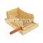 Bamboo Bread Slicer Homemade Bread with Crumb Tray And Knife
