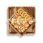 Bamboo Double Dish Snack Bowl Serving Dish For Pistachios, Peanuts, Sunflower Seeds, Fruit, Olives