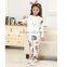 Latest Kid Dress Designs Girls' Knitted Floral Children's Sport Suit