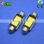 hotsale superbright 3w Cob festoon led,canbus festoon led 3w,car led cob