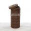 Rattan Cylinder Toilet Roll Holder Bathroom Storage Paper Holder Woven Natural vietnam cheap wholesale