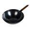 Nonstick Lightweight Rustproof Carbon Steel Wok With Wooden Handle