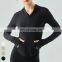 Breathable Activewear Custom Slim Fit Top Zipper Long Sleeve Gym Fitness Wear Sports Hooded Jacket Yoga Jacket For Women