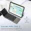 Three fold wireless foldable keyboard computer foldable recheagable keyboard foldable ios keyboard with trackpad