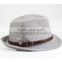 Wholesale cheap Mens Jazz fedora hat Tourism outdoor shading Hollow straw hat panama