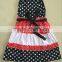  usa baby girl summer dress July 24 Independence Day Bow ruffles dress