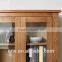 Y-1491 New style customized cabinet wooden bookcase with glass doors