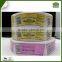 Gloss silver BOPP Hair Treatment sticker labels with matte lamination