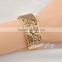 Stament leopard golden crystal enamel bangle for women