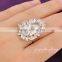 Wholesale fashion design big stone cubic zirconia ring