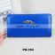 Women's Classic Multifunction PU blue coin purse wallet with Mustache