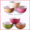 Color cheap ceramic popcorn bowl with decal