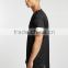Factory high quality best price men short sleeve black t-shirts overruns