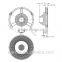Samsung COB led lens DK4218-JC-4S for downlight spotlight track light