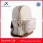 high quality blank canvas backpack/wholesale white backpack/canvas school backpack
