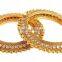 Indian Ethnic Crystal Polki Gold plated Bangles Bracelets
