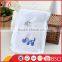 Plain Dyed Embroidered Knitted 2pcs Coral Fleece Baby Blanket