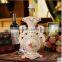 Luxury gold outline flower European table lamp for home lighting