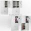 Smart knock down stainless steel 4 door locker