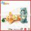 Promotional pvc flocking mini bear figures toy