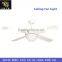 Modern Style White Body Ceiling Fan Lamp Led Lighting Iron Blade Remote Control With 2 Warranty