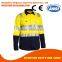 Long Sleeves Polo With high visibility Reflective tapes Contrast Color