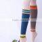 Striped Long Leg Warmers, Weave Thick Knit Socks, Yoga Boot Socks, Thick Warm Womens Leg Warmers, Knee Socks