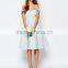 OEM Manufacture Offer Shoulder Woman Dress With Multi Ruffle