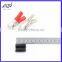 Alligator clip with protective vinyl insulator