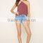 Custom Design Apparel Polyester Crisscross Strappy Fashion Woman Apparel