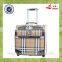 High Quality TSA Lock Silk Lining Real Push Aluminum Trolley Durable Wheel Boarding Luggage Bag