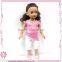 18 inch DIY girl doll with clothes lovely baby toy doll for kids