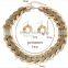 african acrylic beads necklace set, designer african knitted necklaces GJ-112