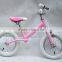 2016 12 "New model new alloy frame kids balance bike for girls (T-12009)