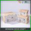 Unfinished Set of 3 Nesting Storage Wooden Box