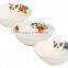 5"-10" porcelain salad bowl,large white ceramic soup bowl