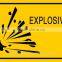 Reflective aluminum explosion signs,caution safety signs,danger warning signs