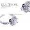 Glittering Austrian Crystal Rings 18k White Gold Gp Zircon Ring