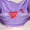 Purple T shirt valentine day teddy bear