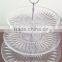 Clear 3 Tier Strong Acrylic round Wedding Cake Display Stand Riser Dessert Display