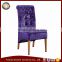 luxury italian style simple design metal antique dining chair