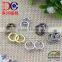 Plating color round shape prong snap fastener for baby clothing