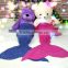 Hot Sales Knitted Mermaid Tail Blankets