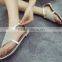 South Korea low flat shoes sparkle diamond beads female cool shoes flat sandals                        
                                                Quality Choice