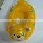 customized yellow duck plastic animal pool rider,hot sale inflatable animal swimming ring