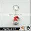Hot Sale Rhinestone Christmas Hat Red Christmas Gift Keychain