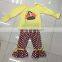 Halloween 2 Pcs Cotton Baby Western Girl Boutique Outfit Child Costume Chicken Decorative Infant Outfit