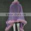 Latest Wool & Cashmere Womens Capes/Shawls With Raccoon Fur Trim