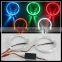 LED Angel Eyes 80mm 2.5 inch angel eye kits universal led projector lens LED halo rings evil eyes