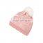 Cap manufacturer custom fancy knitted hat for girl